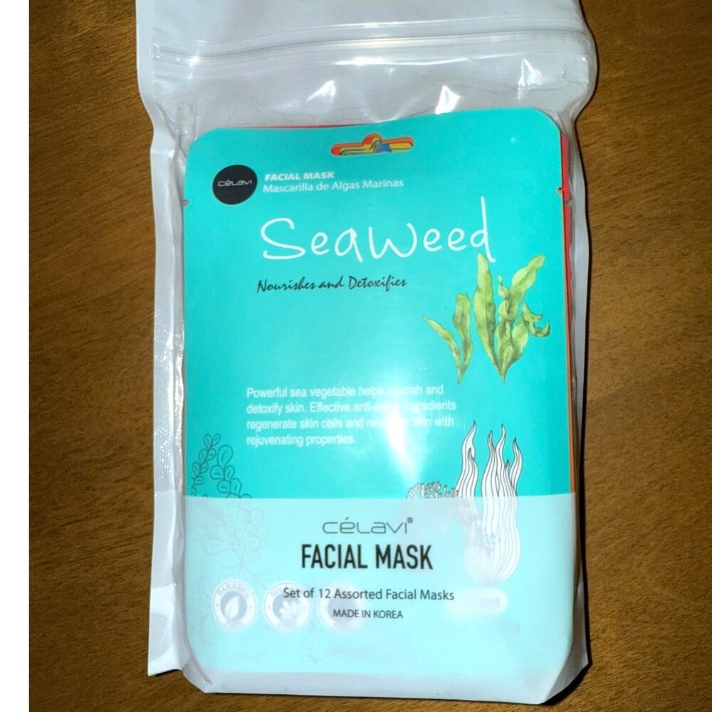 Celavi Facial Mask | Set of 12 Assorted Masks